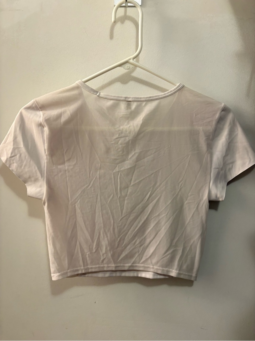 aerie White Cropped Tee